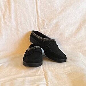 Keds Black ‘Suede-Like’ Grasshoppers Ortholite Clogs/Shoes Size 6